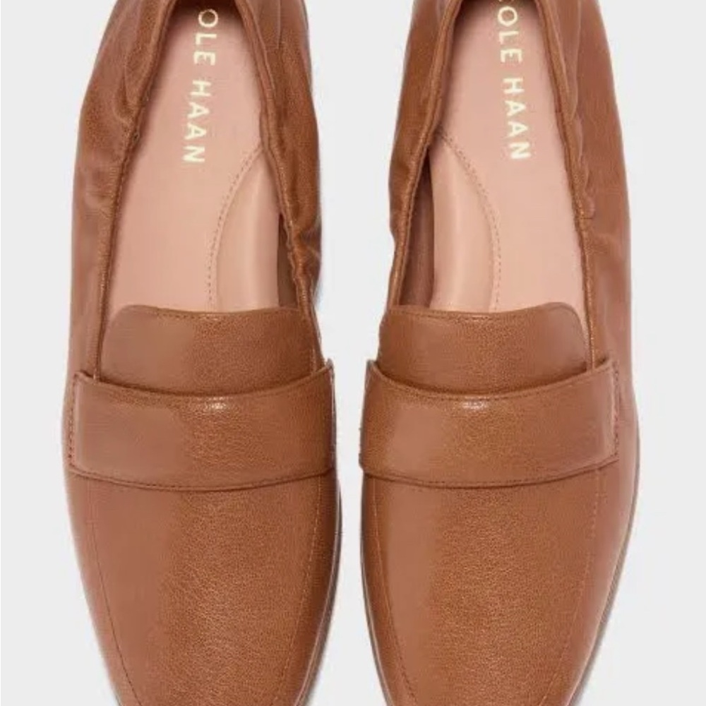 Cole Haan Women's Tan Leather Loafers